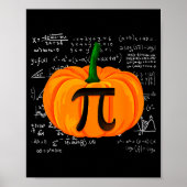 Pumpkin E Math Funny Halloween Thanksgiving Day Poster (Voorkant)