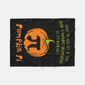 Pumpkin E Math Shirt Funny Halloween Thanksgiving  Fleece Deken (Voorkant (Horizontaal))