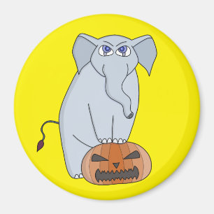 Pumpkin Elephant Magneet
