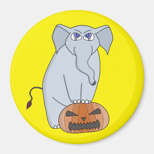 Pumpkin Elephant Magneet (Voorkant)