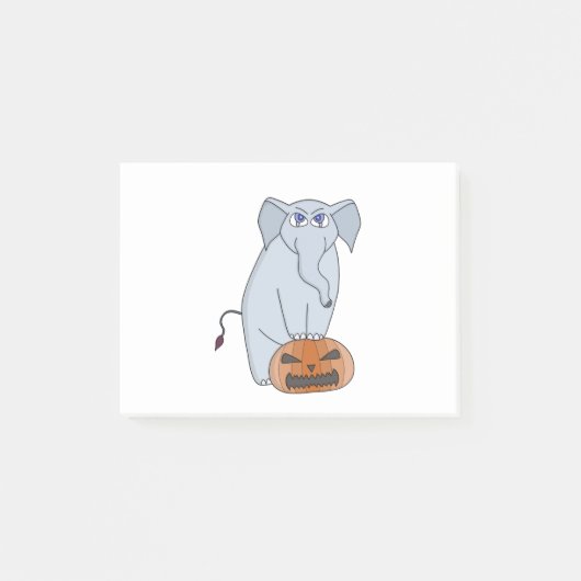 Pumpkin Elephant Post-it® Notes (Voorkant)