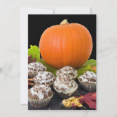 Pumpkin en Cupcakes Halloween Party Invitation Kaart (Achterkant)