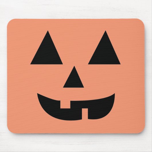 Pumpkin Face Halloween Muismat (Voorkant)