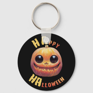 Pumpkin Face Happy Halloween Sleutelhanger