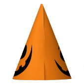 Pumpkin Face Oranje Halloween Feesthoedjes (Achterkant)