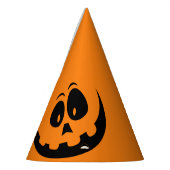 Pumpkin Face Oranje Halloween Feesthoedjes (Links)