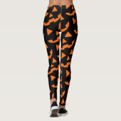 Pumpkin Face Print Halloween Leggings (Achterkant)