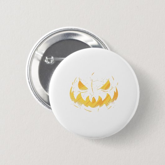 Pumpkin Face Ronde Button 5,7 Cm (Voorkant /achterkant)