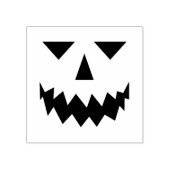 Pumpkin Face Rubber Stamp Rubberstempel (Afrduk)