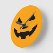 Pumpkin Face Wall-klok Ronde Klok (Hoek)