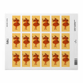 Pumpkin fairy etiket (Full Sheet)