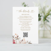 Pumpkin Fall Wedding Details Behuizing Kaarten (Staand voorkant)