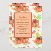 Pumpkin Fare Invitation Kaart (Voorkant / Achterkant)