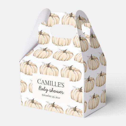 Pumpkin Favor Box Bedankdoosjes (Voorkant Zijde)