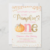 Pumpkin First Birthday Kaart (Voorkant)