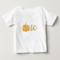 Pumpkin First Birthday ONE Shirt