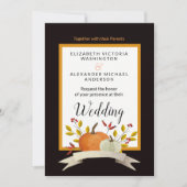 Pumpkin Fun/Thanksgiving Theme Wedding/Uitnodiging Kaart (Voorkant)