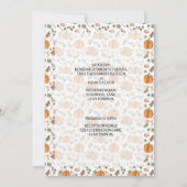 Pumpkin Fun/Thanksgiving Theme Wedding/Uitnodiging Kaart (Achterkant)