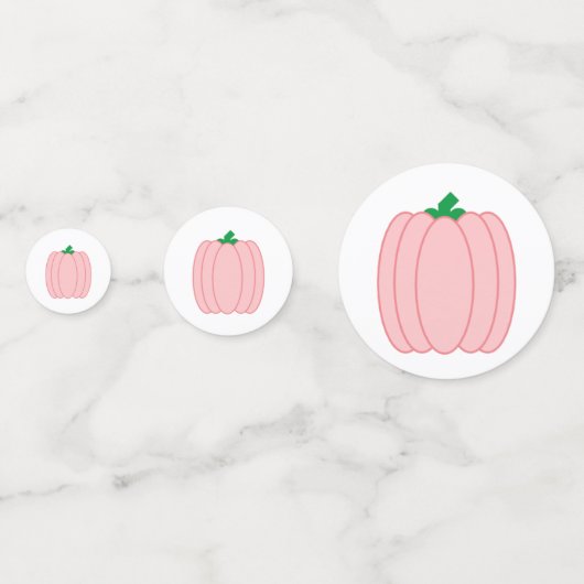 Pumpkin Gender onthulling Confetti (Achterkanten)