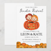 Pumpkin Geslacht onthullen Uitnodigingen (Voorkant / Achterkant)