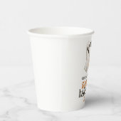 Pumpkin Ghost Bat Naam Spooky Halloween Bash Papieren Bekers (Rechts)