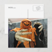 Pumpkin Ghost Briefkaart (Voorkant / Achterkant)