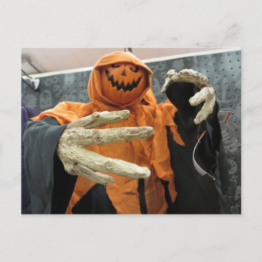 Pumpkin Ghost Briefkaart (Voorkant)