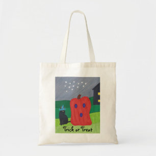 Pumpkin Ghost en Wizard Cat Halloween Bags Tote Bag
