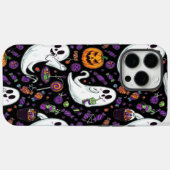 Pumpkin Ghost Pattern Schattige Halloween Case-Mate iPhone Case (Achterkant (horizontaal))