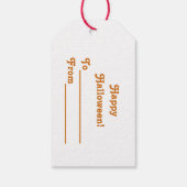Pumpkin Gift Label Cadeaulabel (Achterkant)