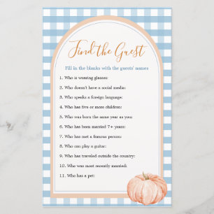 Pumpkin Gingham 1st Birthday Vind het Gastspel