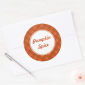 Pumpkin Gingham Sticker (Envelop)