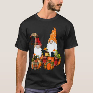Pumpkin Gnomes Herfst Autumn Cute Halloween Thanks T-shirt