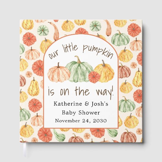 Pumpkin Gourd Autumn Baby Shower (Recto)