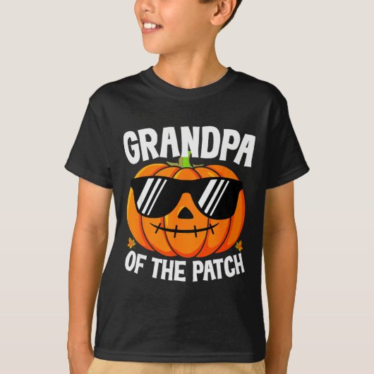 Pumpkin Grandpa Of The Patch Halloween Family Matc T-shirt (Voorkant)