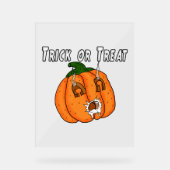 Pumpkin grappig stoute cadeau prank Halloween Acryl Bord (Voorkant)