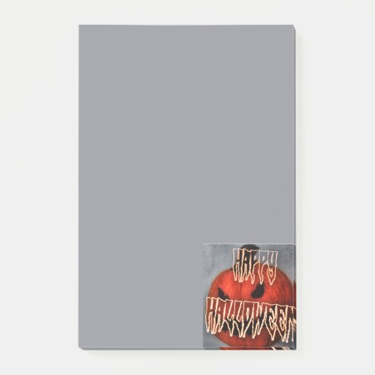 Pumpkin Grin Post-it® Notes (Voorkant)