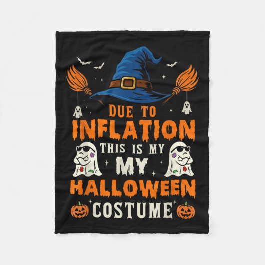 Pumpkin Halloween Costume Men Women Funny Hallowee Fleece Deken (Voorkant)