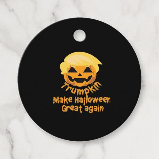 Pumpkin Halloween Design Bedankjes Labels (Voorkant)