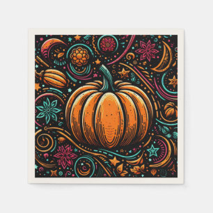 Pumpkin Halloween Design Servet