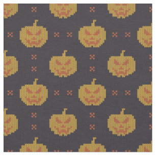 Pumpkin Halloween Jack-O-Lantern Pattern Stof