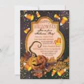 PUMPKIN HALLOWEEN PARTIJINVITATIE KAART (Voorkant)