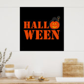 Pumpkin Halloween Poster (Keuken)
