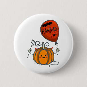 Pumpkin Halloween Ronde Button 5,7 Cm