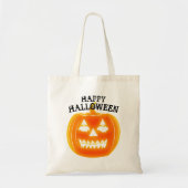 Pumpkin Halloween Snoep Bag Canvas tas (Voorkant)