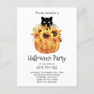 Pumpkin Halloween Uitnodiging Briefkaart