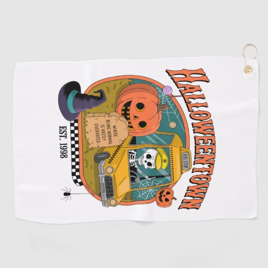 Pumpkin Halloweentown University Golfhanddoek (Horizontaal)