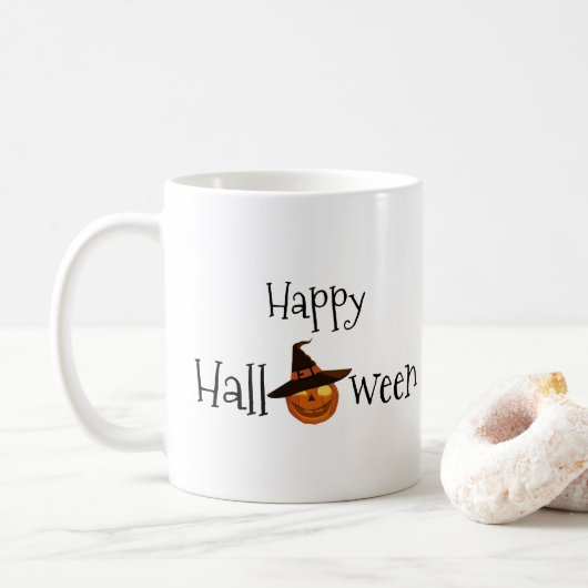 Pumpkin Happy Halloween Koffiemok (Met donut)