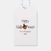 Pumpkin Happy Halloween Persoonlijk Cadeaulabel (Achterkant)