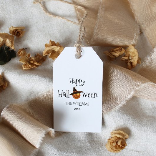 Pumpkin Happy Halloween Persoonlijk Cadeaulabel